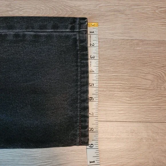 Vintage Levi's Jeans Mens 38x30 Black 505 Regular Fit Y2K Cotton Denim Western - Picture 12 of 12